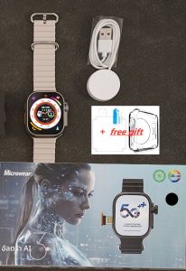ไมโครแวร์ อัลตร้า ai3 4G ระบบปฏิบัติการ Android 10 สมาร์ทวอทช์ Amoled HD กล้อง GPS WIFI Google Play Store APP ดาวน์โหลดเกมบลูทูธสมาร์ทวอท์ช
