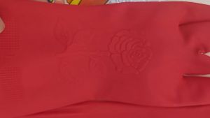 Kitchen Gloves Washing Dishes Cleaning Long Red Gloves Waterproof Good Quality Sleeve Rubber Latex Gloves Tool