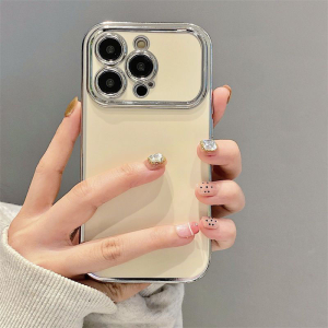 Electroplated Large View Window Wealth God Hand Bracelet Stand Compatible with Huawei Pura70 Mate60 pro OPPO Reno12 Full Cover Lens Anti-Fall Protective Case for Xiaomi 14 Redmi K70/60 Women