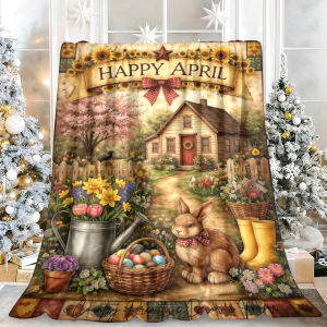 Cute Penguin Standard Size Super Soft Ultra-Soft Velvety Flannel Fleece Perfect for Living Room Bedroom Decoration