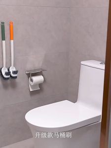 Toilet New Brush Head Cleaning No Dead Angle Wall Hanging Standing Wash Tool 新款长柄马桶刷家用卫生间壁挂式无死角洗马桶蹲坑座便器厕所刷子