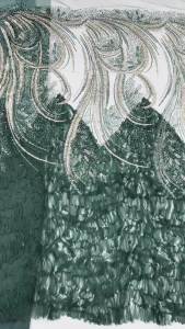 High-Quality African Sequined Beaded Lace Fabric 2026 Nigerian Embroidered 5 Yards Tulle Lace For Womens Party Dresse AT2952