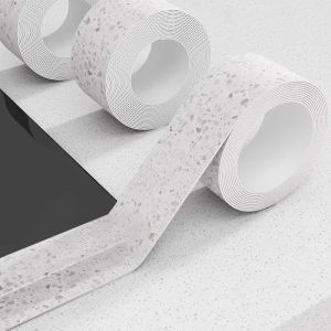 Thickened Kitchen Sink Self-Adhesive Waterproof Mold Proof PVC Seam Stickers for Countertops Modern Simple Style Oil Proof