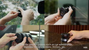 2025 New Hoco H86 Car phone holder suction cup suction vacuum Suitable for Windscreen Dashboard Cup Holder Car Seat Car holder