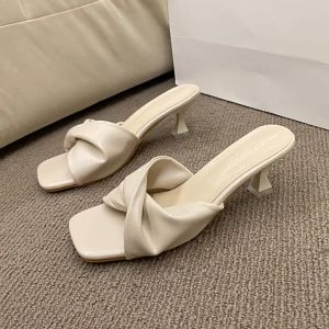 StrideStyle1 Korean Style Womens Sandals PH 2025 | 2 Inch Elegant Heels - Retro Classic Party Sandals for Casual & OOTD | Valentines Day Gift (Size 36-40)#FT401