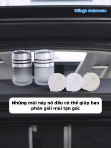 [CHÍNH HÃNG] Bộ Sáp Thơm Ô Tô PASHINI Wings AutoCare Cao Cấp Thiết Kế Capsule Turbine Đặt Hộc Để Cốc Vỏ Hợp Kim Nhôm Tặng 3 Lõi Hương Hộp Quà Sang Trọng