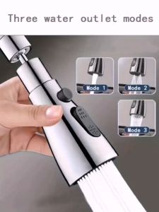 Supersale: Universal 3-in-1 Kitchen Faucet with Electroplate Head & Water Filtered Sink