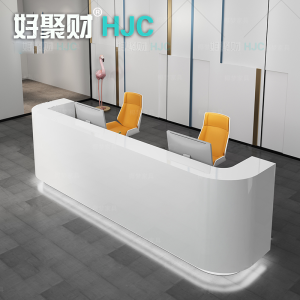 Paint Company Front Desk Reception Counter Office Bar Counter Minimalist Modern Beauty Salon Arc Cashier Counter