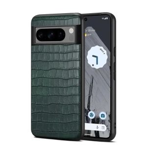 Ốp Điện Thoại Bằng Da Họa Tiết Cá Sấu Sang Trọng EUCAGR Cho Google Pixel - Ốp Lưng Chống Sốc Chống Trầy Xước Tương Thích Với Pixel 10 Pro XL 9 8 7 6 Pro 8A 7A 6A