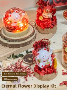 Creative Handmade Gift Eternal Flower Glass Dome