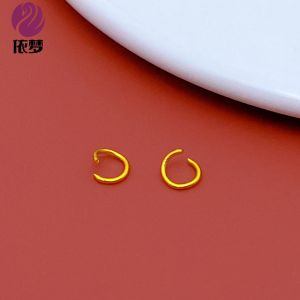 Sand Gold DIY Jewelry Accessories Connect Open Ring Closed Loop Handmade Woven Fashionable Alloy Jewelry Parts And Components