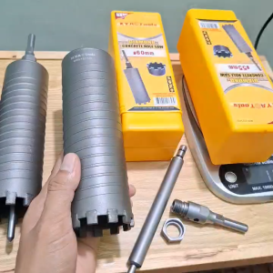 Mũi khoan rút lõi định tâm KYA me kim cương hàn me chắc chắn dài 18cm