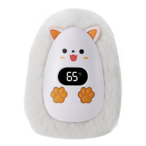 Hand Warmer Cute Fox Shape Long-lasting Safe Heat Plush Mini Electric Hand Warmer Fast Heating Portable Pocket Heater 3 Heating Levels Winter Gifts for Men Women USB Rechargeable