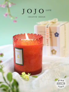 Mr. Grocery Jojos L PD Embossed Scented Candle Gift Box Luxury Sensation Aromatherapy for Indoor Home Decor And Festive Use