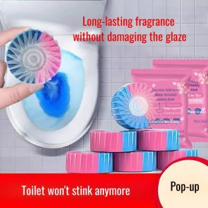 Toilet Automatic Cleaning Block Two Color Rose Scented Dual Action Toilet Bowl Cleaner