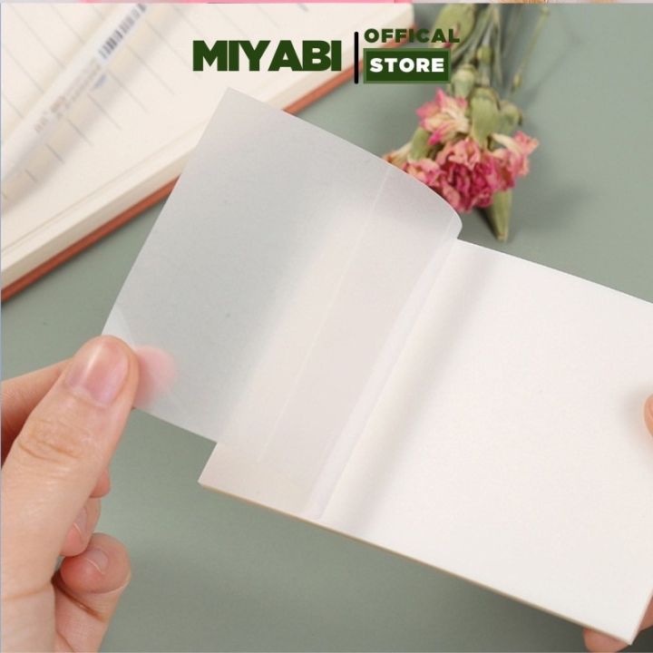Giấy note trong suốt loại to - Set 50 tờ cao cấp - giấy note chú cao ...
