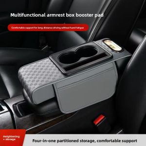 RUITUO | Đệm Nâng Hộp Tựa Tay Ô Tô Đa Chức Năng với Khoảng Lưu Trữ Hộp Giấy Giá Đựng Ly Đệm Elbow Dày và Thoải Mái