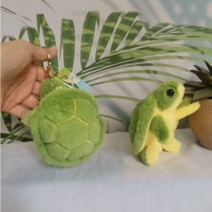 Cute Cartoon Turtle Keychain Plush Doll Bag Pendant Small Turtle Toy for Women Friends Backpack Decorations Car Key Holder