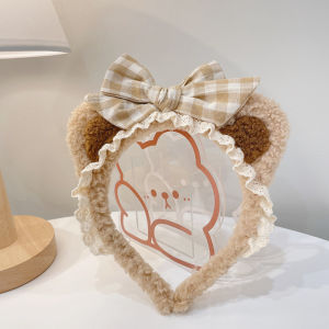 Cute Bear Ear Hairband Sweet Butterfly Knot Makeup Washing Face Hair Clip Fashionable Girls Hair Accessories Fresh out New 2024