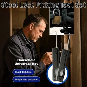 [Unlock Quick] Lock Picking Tool Set Portability Durable Lock Tool Set Professional Unlock Set Keys For Training Unlocks