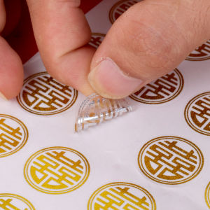 【On Sale】50Pcs CNY Spring Festival Sticker Chinese New Year Wedding Sticker Red Blessing Sticker Home Decor