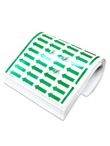 Red Non-drying Adhesive Arrow Labels Stickers Print Defects Return Label Directional Indicators Business Supplies Stationery