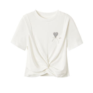Cute Heart Bow T-Shirt