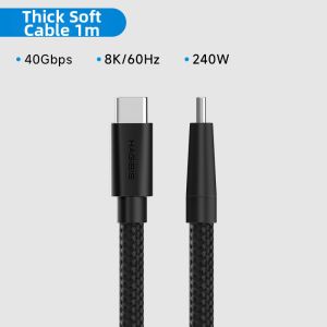Hagibis | Full-Function Fast-Charging USB4 Data Cable 80Gbps 240W