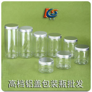 Sealed Aluminum Lid Plastic Jar Transparent Packaging Small Qingkan Tea Flower Tea Grains Nuts Medicinal Materials Universal Sub-Packing