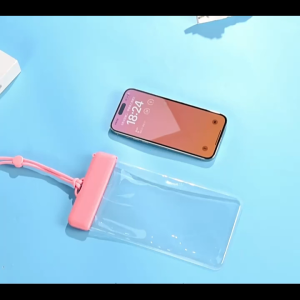 Waterproof phone pouch - touchscreen compatible - ideal for diving swimming food delivery and hot spring use - dustproof