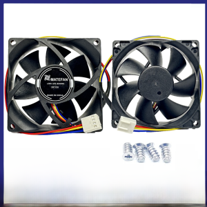 Ultra-Quiet 8025 Computer Case Fan PWM Desktop CPU Smart Temperature Control 12025 Mini 4PIN 8CM Computer Hardware Fan