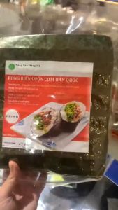 [Tặng 50g mè trắng]  Set 100 lá Rong Biển Cuộn Cơm KimBap Hàn Quốc siêu tiện lợi