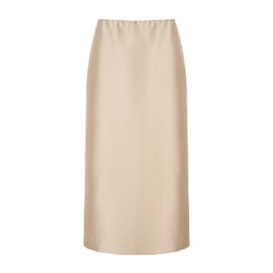 Silk-Like Wool Modern Chic Skirt