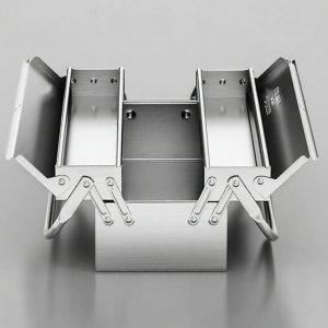 DELIXI Electric | Hộp Đựng Dụng Cụ Inox Gấp 3 Tầng Cao Cấp Công Nghiệp Dễ Dàng Di Chuyển Dành Cho Dụng Cụ Điện Mũi Khoan Tua Vít