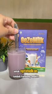 GezeMilk Susu Etawa Bubuk - Paket 1 Box - Nutrisi terbaik untuk tumbuh kembang anak - Susu penambah nafsu makan - Susu Kambing - 200 gram