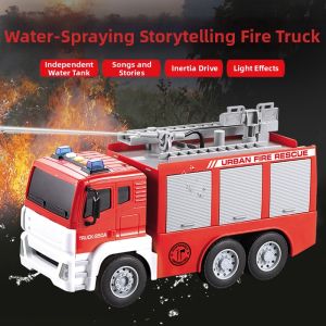 Water Spraying Singing and Storytelling Fire Truck Toy
