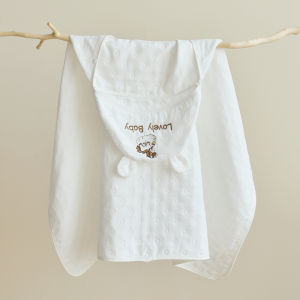 ANYOUBI | Soft Breathable 6-Layer Cotton Baby Hooded Bath Towel