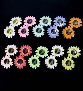 Sunflower Sunglasses Little Daisy Shape Sunglasses Outdoor Protection Shades Fashion Eyeglasses Gathering Picnic Funny Props