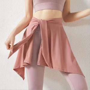 Womens Yoga Shorts Exterior Curtain One-Piece Fitness Running Outerwear Skirt Cover up Quick Dry Polyester Summer Sportswear