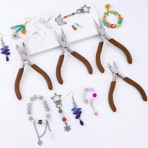 Bộ 4 Kìm Làm Đồ Trang Sức Bằng Thép Không Gỉ Gồm Kìm Mũi Nhọn Kìm Mũi Tròn Kìm Uốn Cong Và Kìm Cắt Dây Dùng Cho Bộ Dụng Cụ Làm Đồ Trang Sức