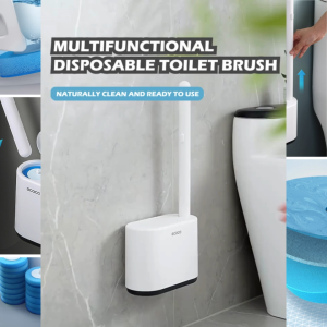 [SG InStock] ECOCO Disposable Toilet Brush 拋棄式廁所刷 - Toilet brush flexible bathroom cleaner 廁所刷柔性浴室清潔劑