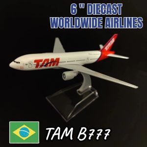 Metal Diecast Aircraft Model 6 Inches Scale Airbus Boeing 330 380 737 777 787 Replica Aviation Miniature Art Kid Fidget Boy Toy