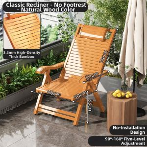 ZHUSHANXIA | Foldable Relaxation Rocking Chair for Adults and Seniors