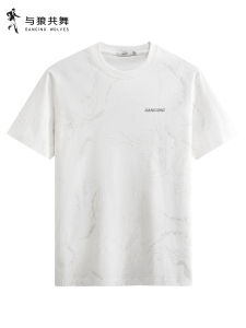 Ice Cooling Antibacterial Printed Short Sleeve Mens T-Shirt