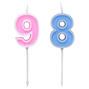 Năm Nến Số Màu Kẹo Trang Trí Sinh Nhật Pha Chủ Đề Lễ Hội Nhiều Màu Dễ Thương Cho Trẻ Em Một Tuổi Không Có Khói