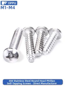 OPPU | 304 Stainless Steel Crosshead Drive Pan Head Self-tapping Screws