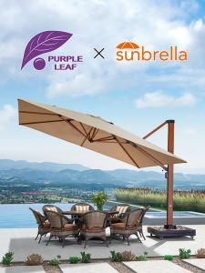 PURPLE LEAF | Outdoor Sun Umbrella
