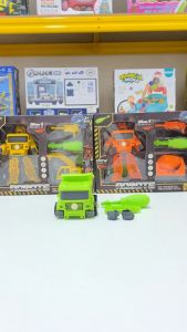 Mainan Anak 3IN1 DIY ROBOTS DISASSEMBLY DEFORMATION: Mainan Robot DIY Kendaraan Engineering Anak