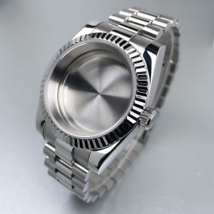 Vỏ Đồng Hồ Bằng Thép Không Gỉ 39mm Có Viền Rãnh DJ Và Vòng Đeo Tay Tổng Thống Bằng Kính Sapphire Tương Thích Với Các Phong Trào NH35 NH36