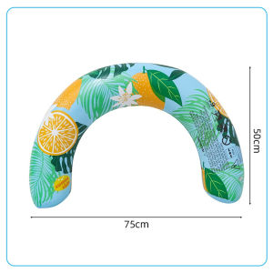 1PC New U-Shape Inflatable Swim Ring Fruit Print Series Armpit Float For Adults Pool Swimming Accessories